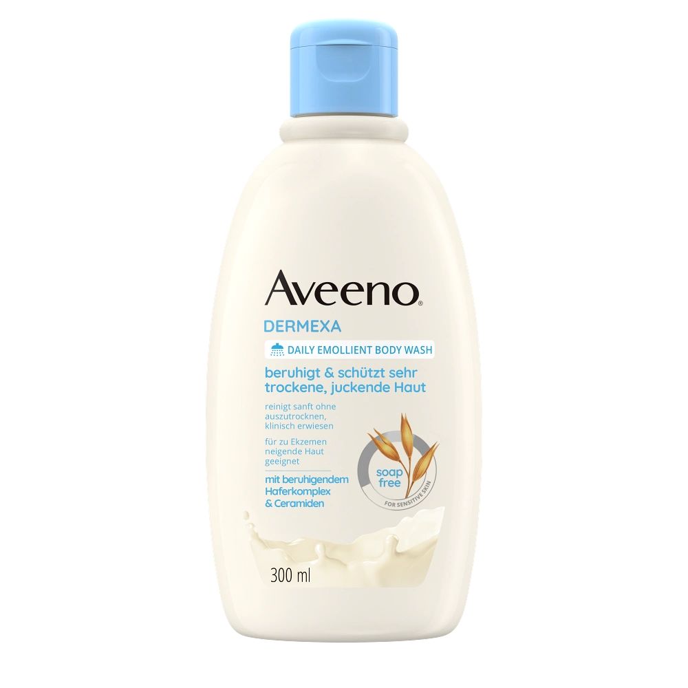 Aveeno® Dermexa Emollientien Duschcreme, parfümfrei Produktbild Vorderseite