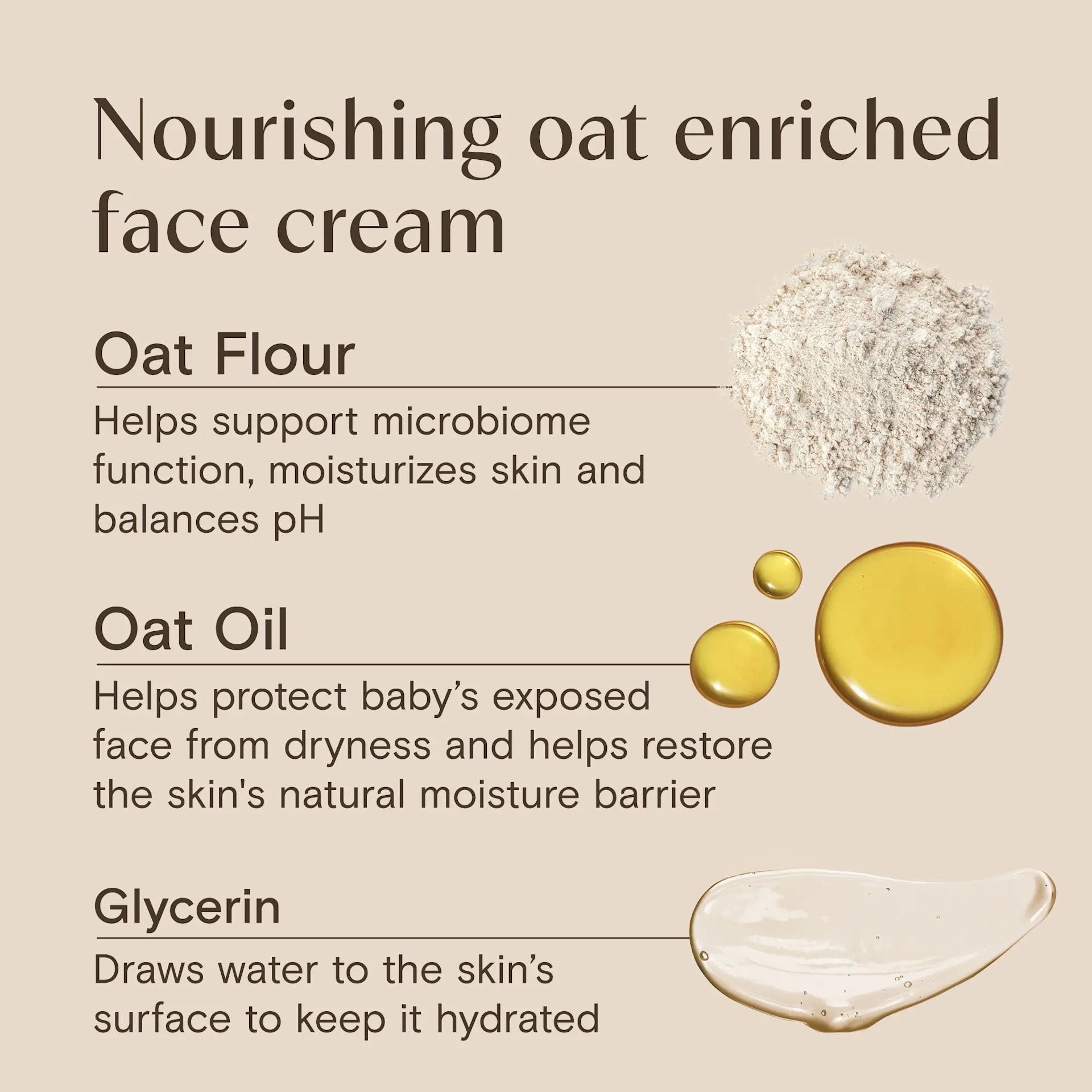 Aveeno® Baby Daily Moisture Face Cream Nourishing oat enriched face cream