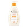 Front Pack shot of Aveeno® Protect + Hydrate Sunscreen Broad Spectrum Body Lotion SPF 60 12oz