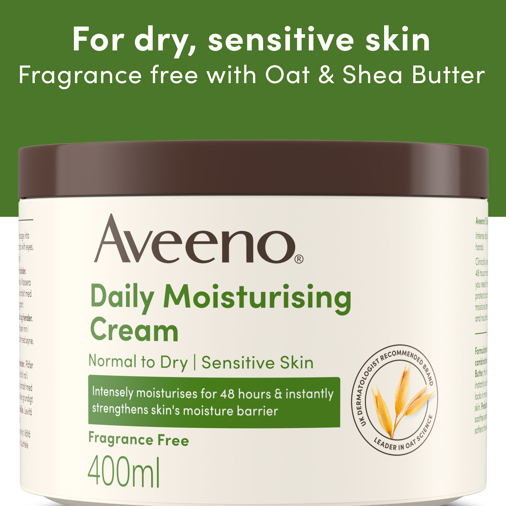 AVE EMEA Daily Moisturising Cream 400ml 05 Pack