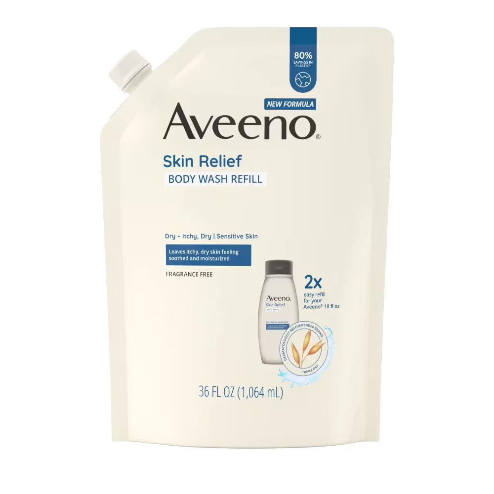 Skin Relief Fragrance-Free Body Wash for Sensitive, Itchy, Dry Skin