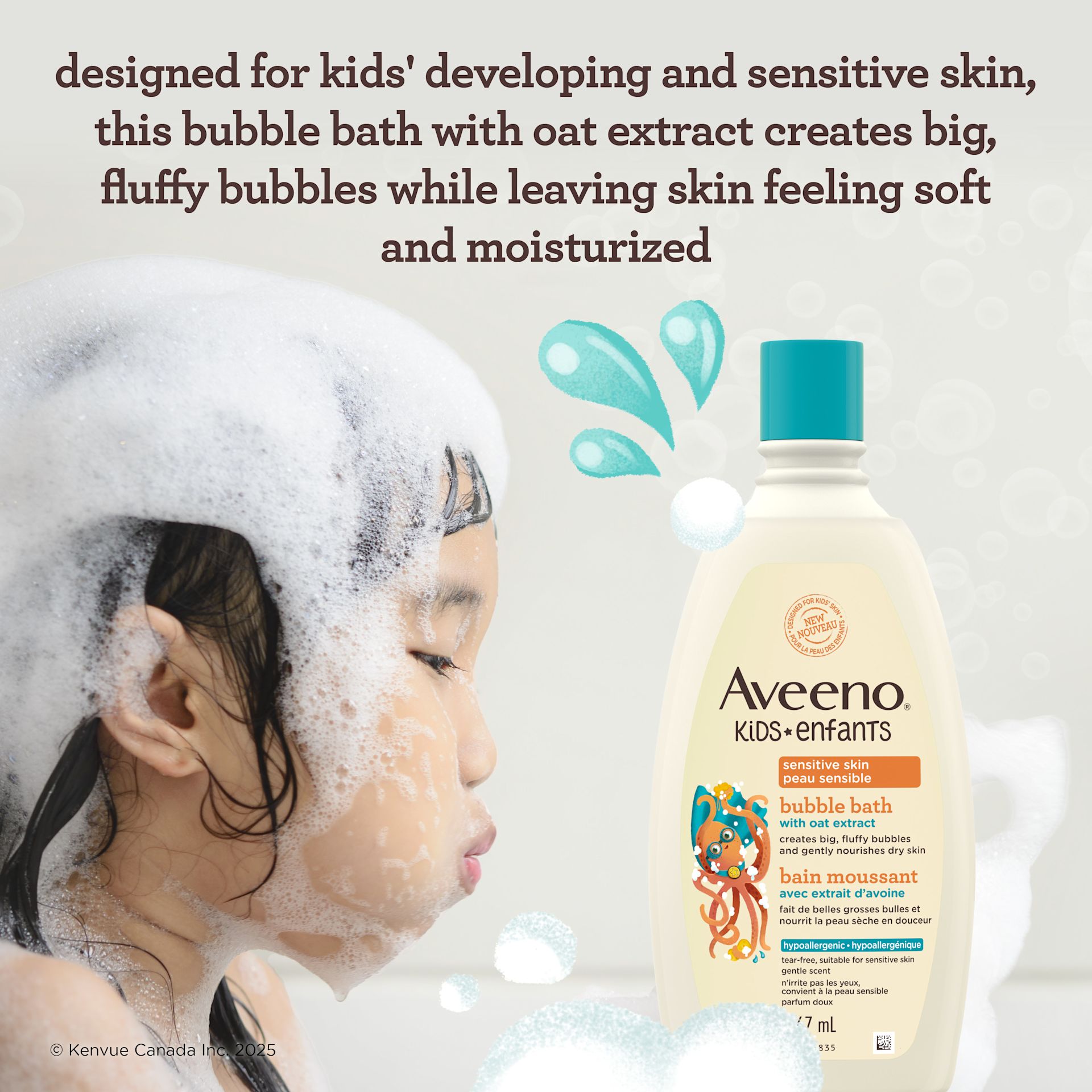 aveeno kids bubble bath enhanced image 1 fr