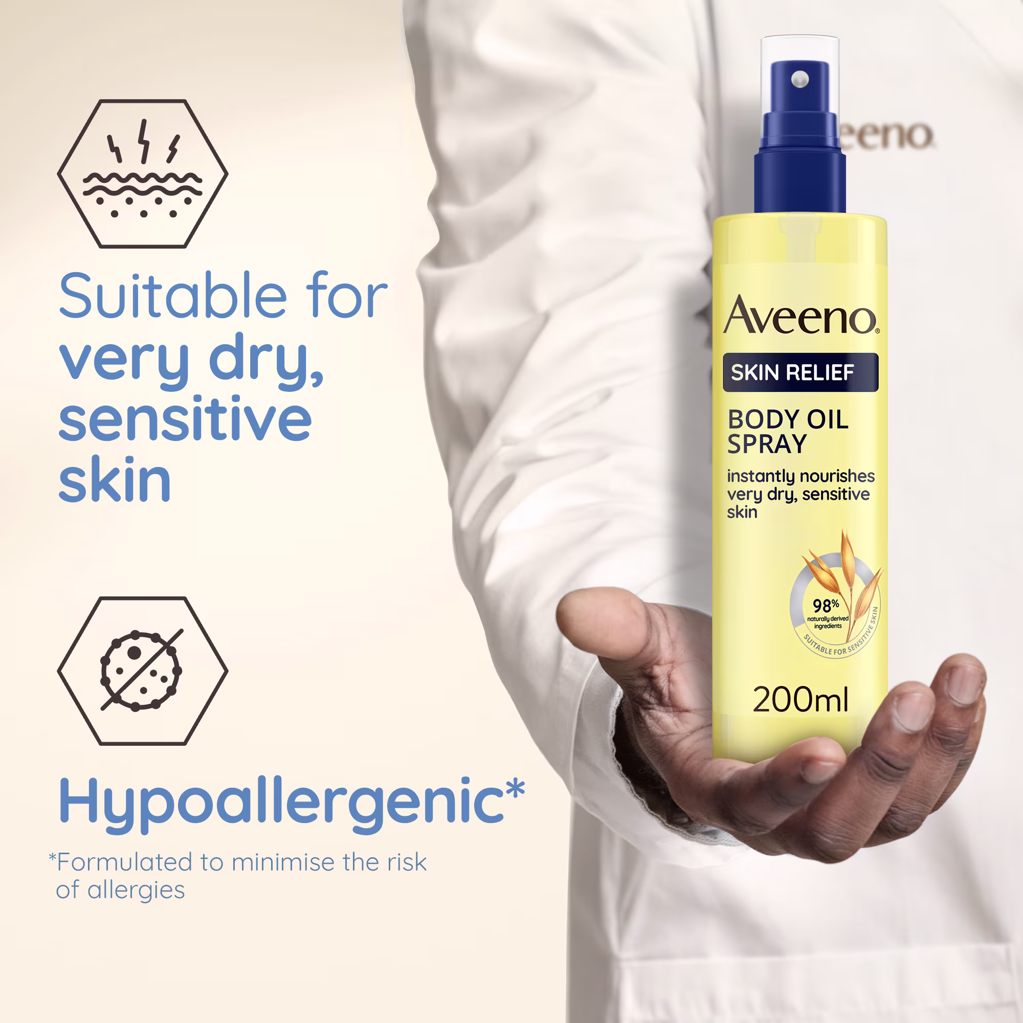 AVEENO® SKIN RELIEF BODY OIL SPRAY - Image 4 - Aveeno - en-IE