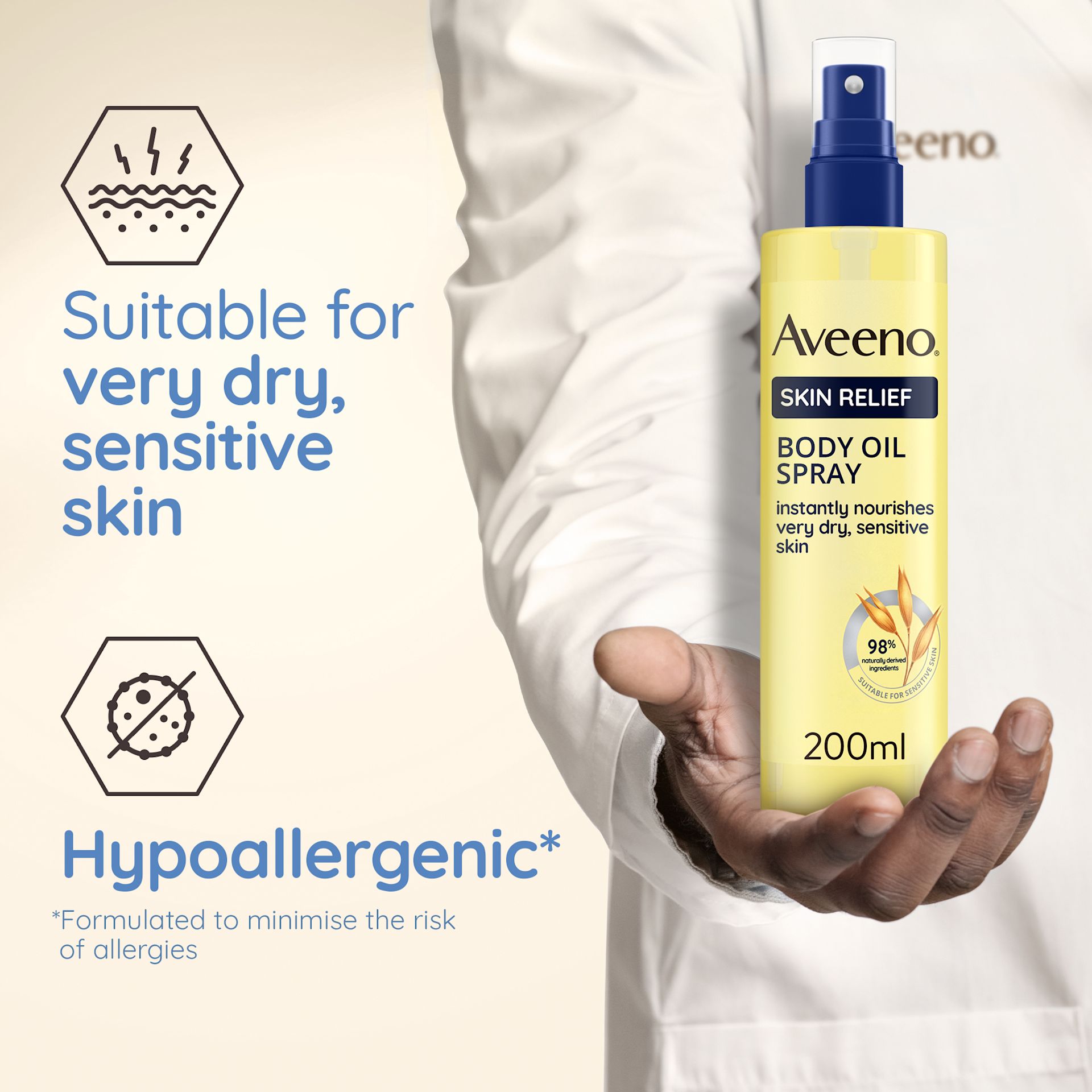 AVEENO® SKIN RELIEF BODY OIL SPRAY - Image 4 - Aveeno - en-IE