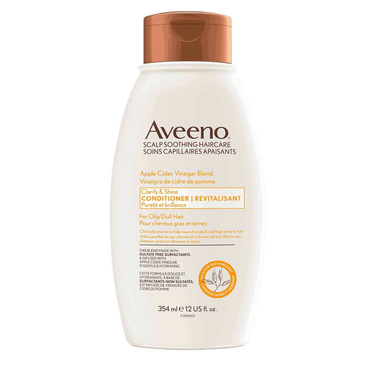 Revitalisant AVEENO® Vinaigre de cidre de pomme, Flacon de 354 ml
