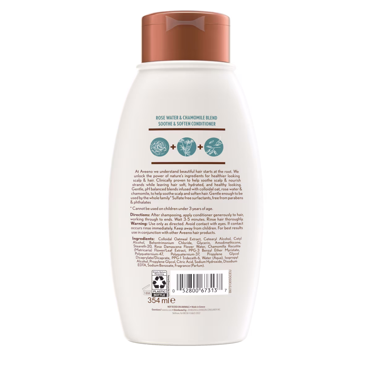 Rosewater & Chamomile Blend Soothe and Soften Conditioner - Image 1 - Aveeno - en-US