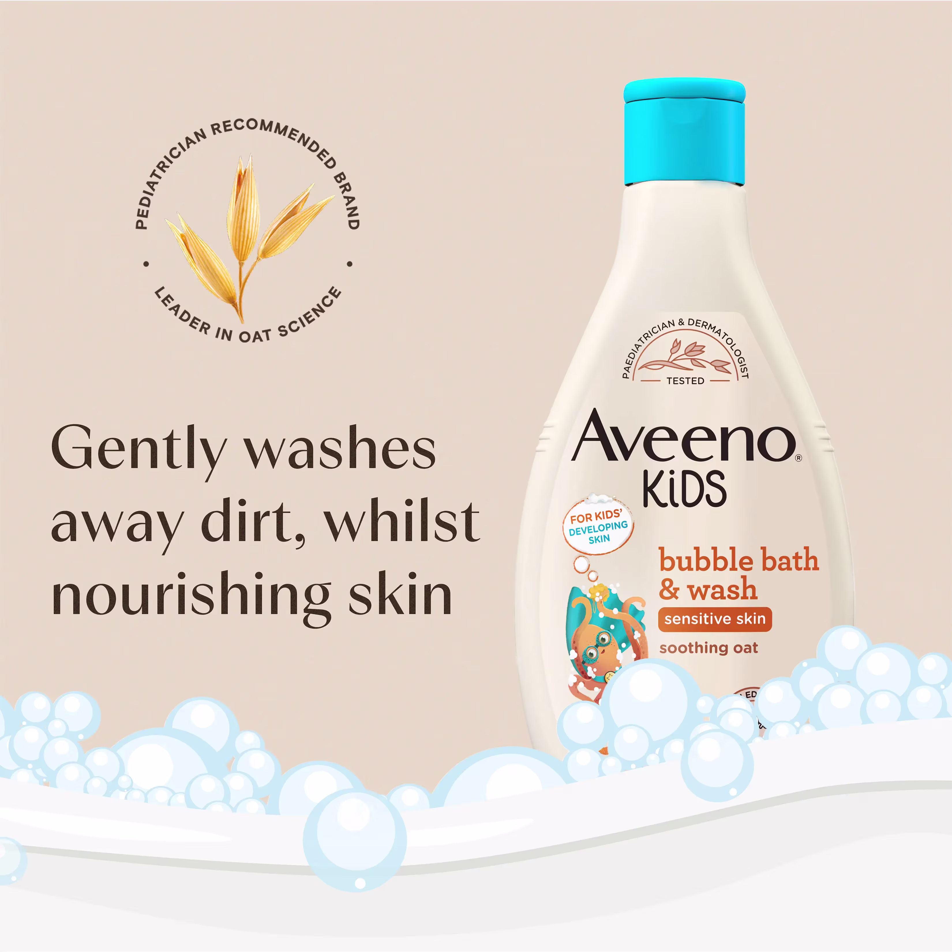 AVEENO® Kids Bubble Bath & Wash 250ml 