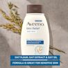 Oat flour, oat extract & oat oil formula is great for sensitive skin