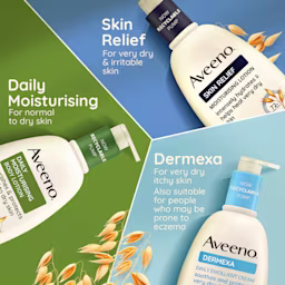 discover Aveeno daily moisturising, skin relief and dermexa