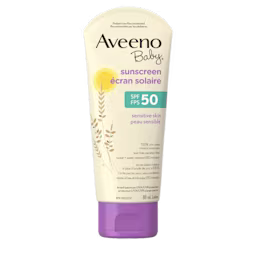 Écran solaire minéral AVEENO® BABY en bâton FPS 50, Peau sensible, Loton, 88 ml