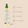 No mineral oil, hypoallergenic, allergy tested and free of parabens