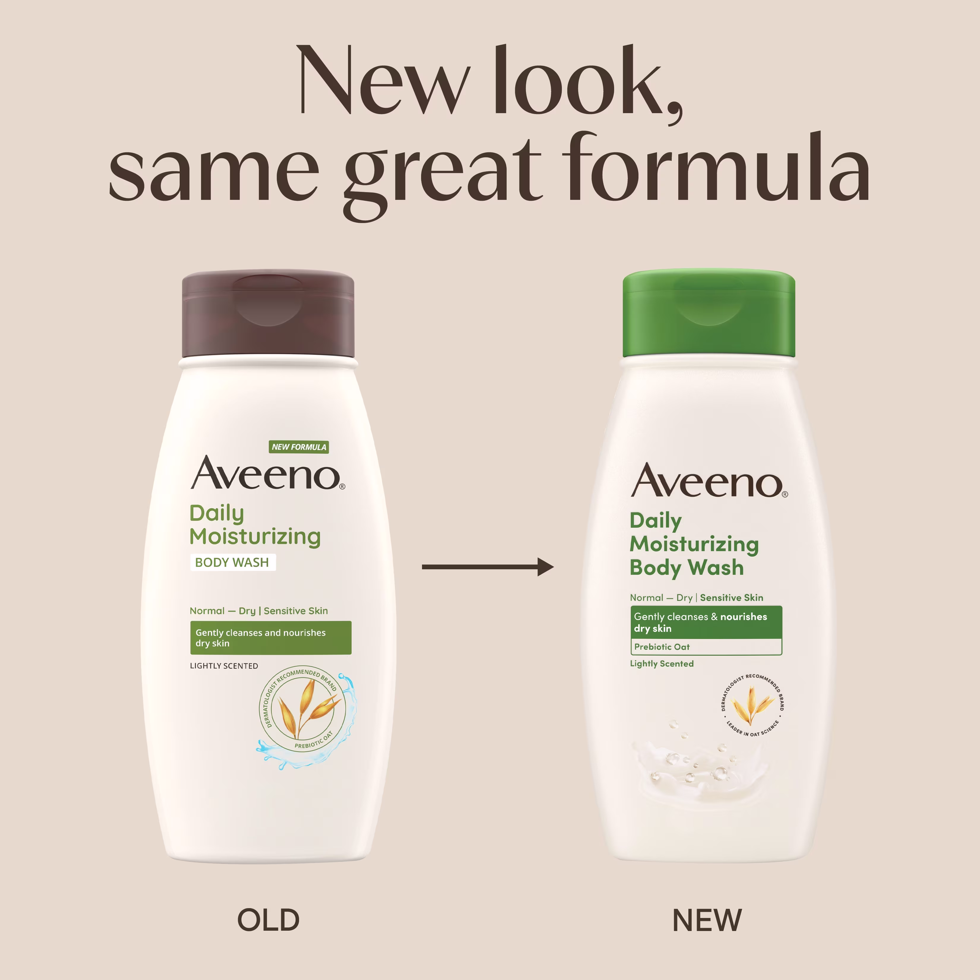 Aveeno® Daily Moisturizing Oat Body Wash - New Look, same great formula