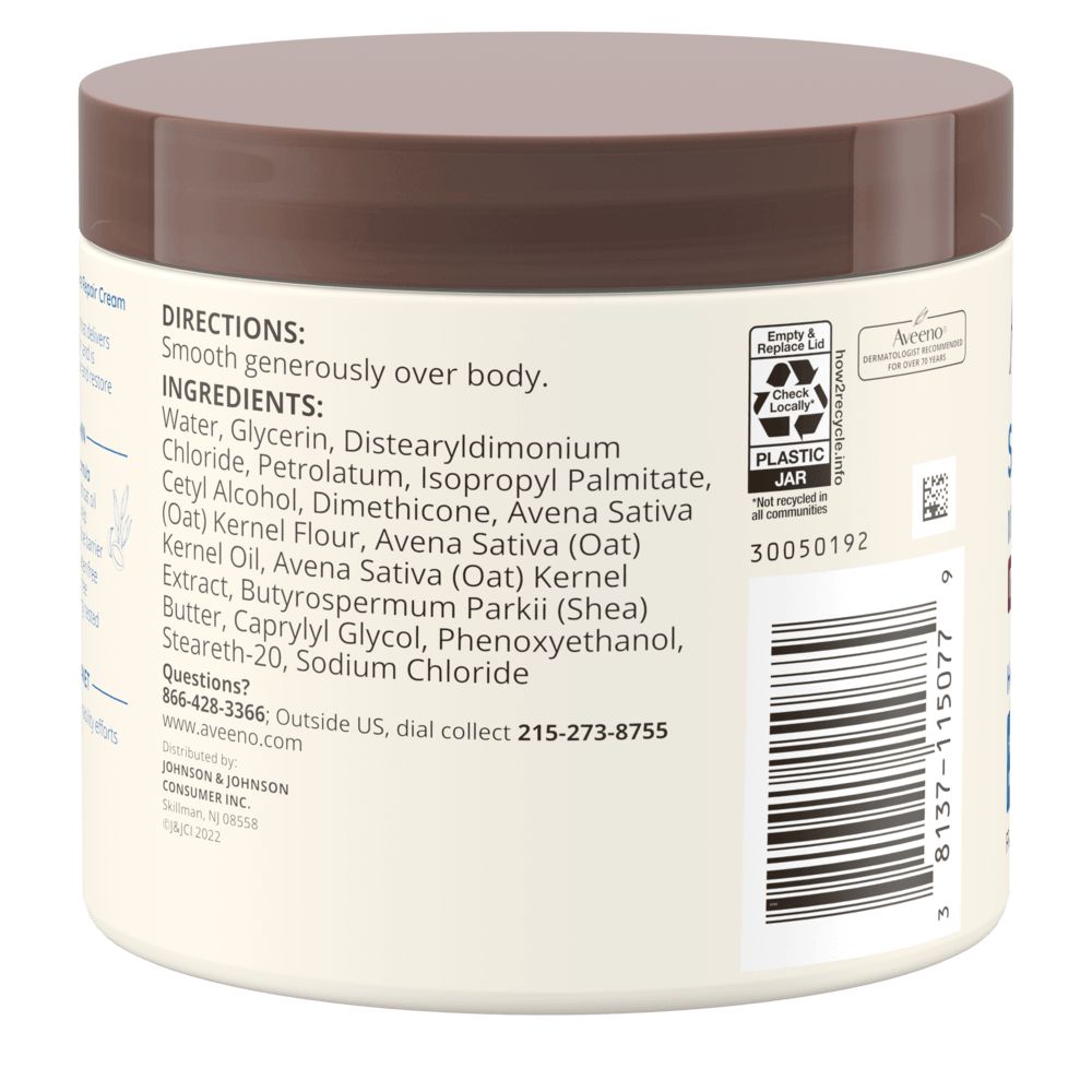 Aveeno Skin Relief Intense Moisture Cream, Extra-Dry Skin Back
