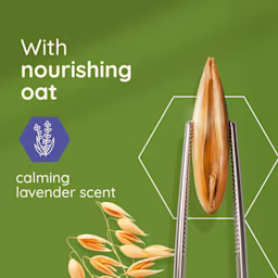 with nourishing oat and calming lavender