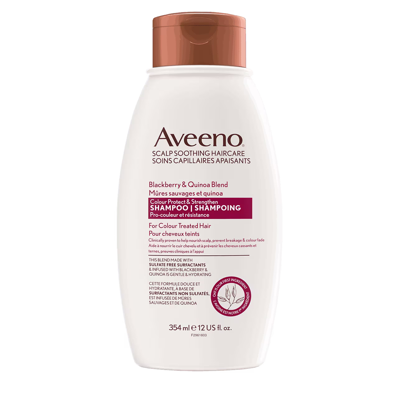 Shampoing AVEENO® Mûres sauvages et quinoa, Flacon de 354 ml