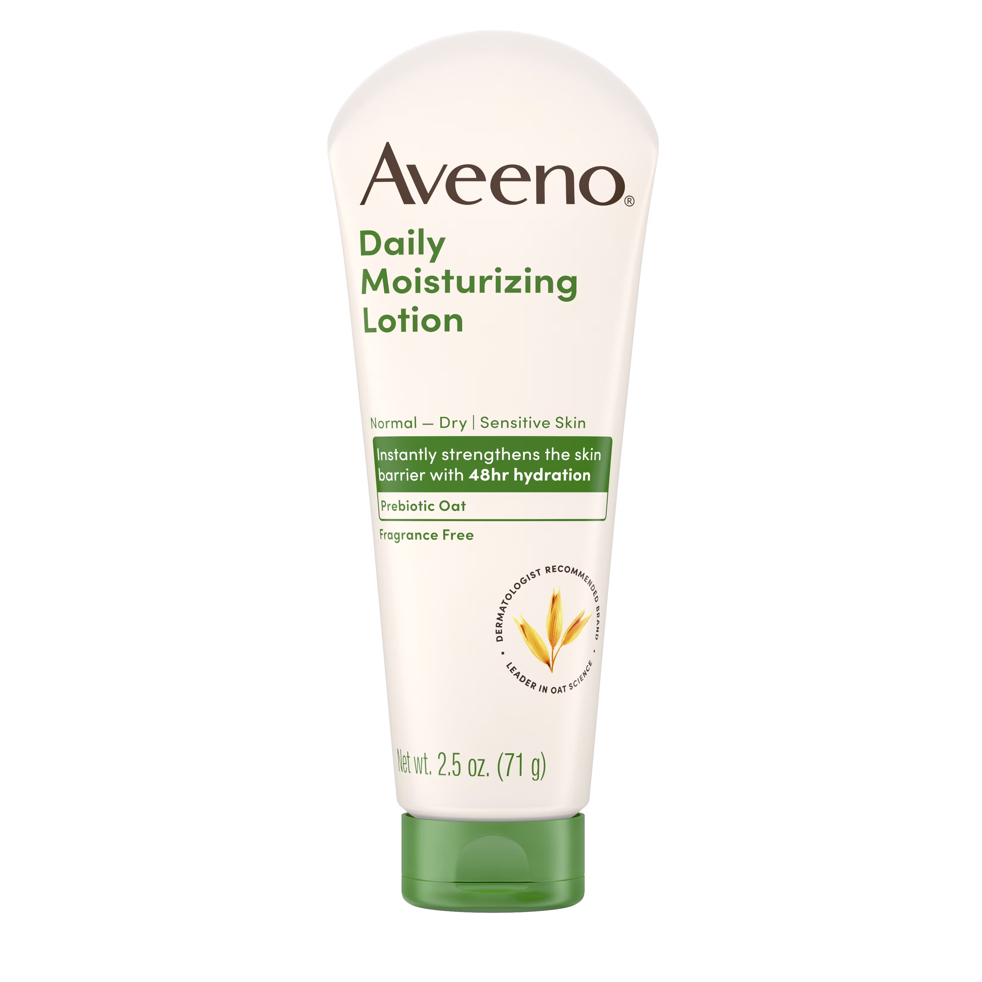  Front Pack shot of Daily Moisturizing Body Lotion with Soothing Oat 2.5oz