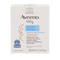 Front Pack shot of Baby Eczema Therapy Soothing Bath Treatment 3.75oz