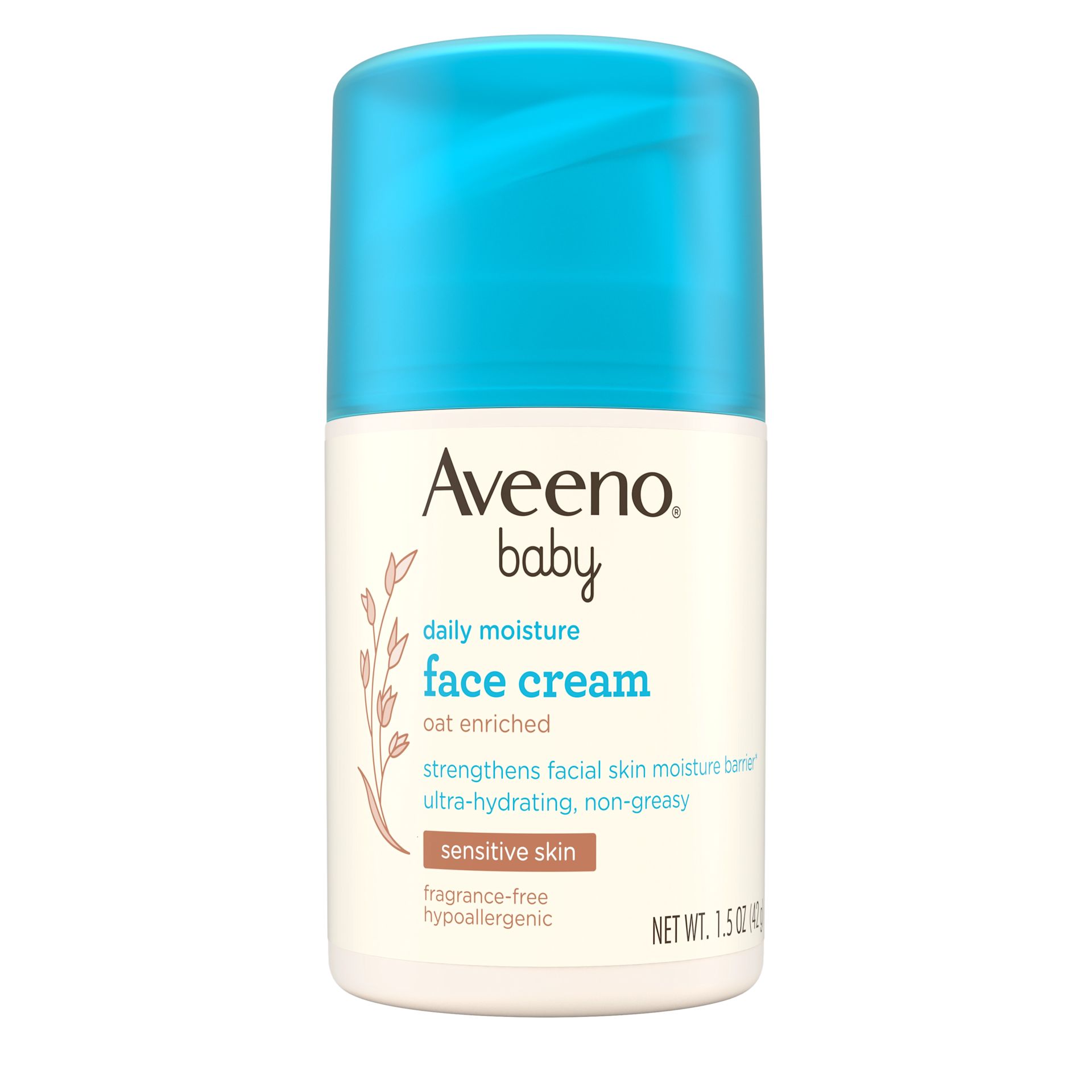 Front pack shot Aveeno® Baby Daily Moisture Face Cream