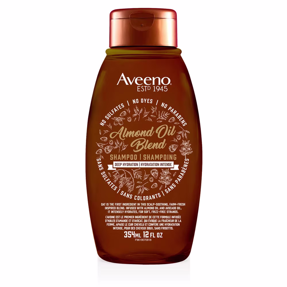 AVEENO® Almond Oil Blend Deep Hydration Shampoo, 354ml bottle