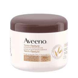 Pot de 227 g de la crème de nuit régénératrice AVEENO® Teint + Texture