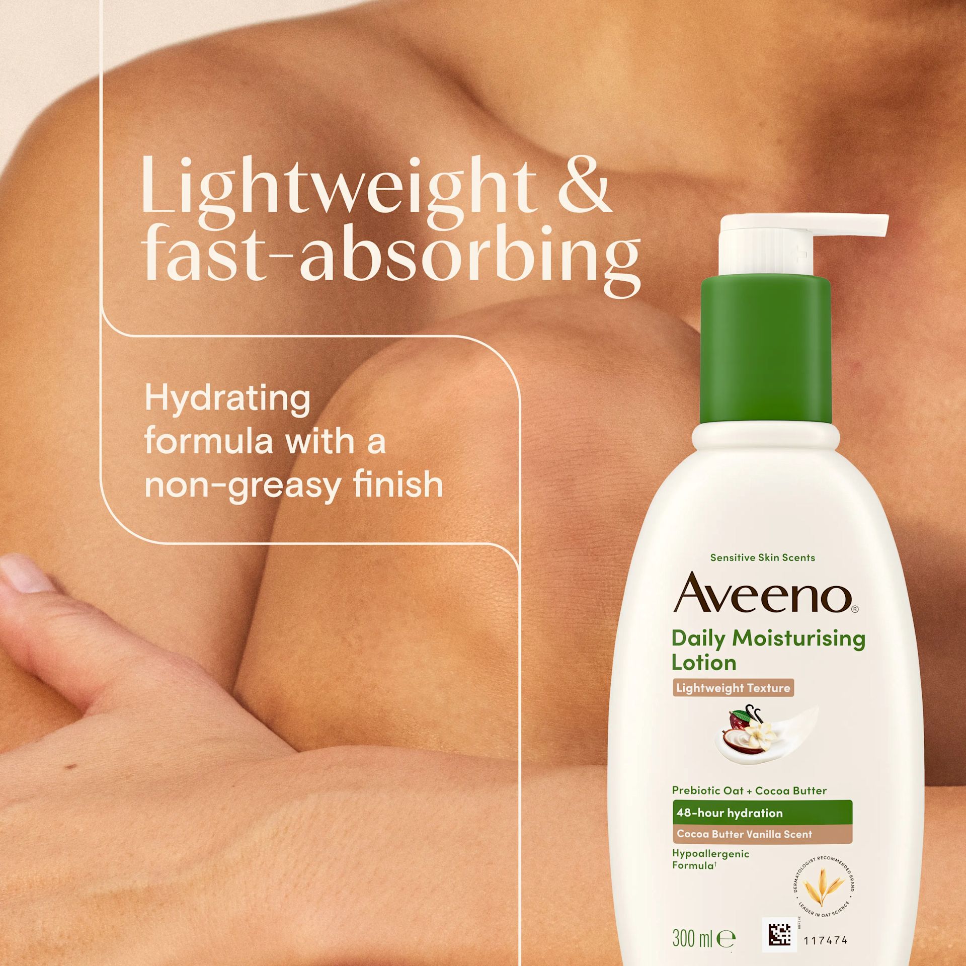 AVE EMEA UK 3574661883748 90855300 812902 DM Comfort Cocoa Vanilla Lotion 300ml SI04 THUMB JPG