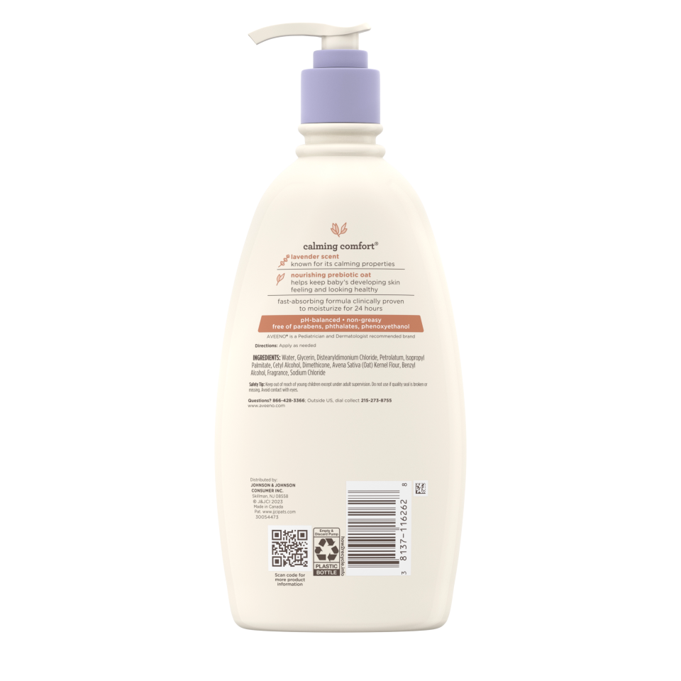 CALMING COMFORT® Baby Lotion with Prebiotic Oat | Aveeno®