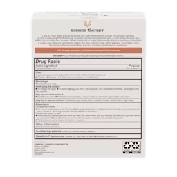 Aveeno® Baby Eczema Therapy Soothing Bath Treatment Product Box Backshot