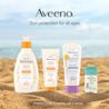  Aveeno® Sun protection for all ages, adult, baby and kids sun protection products line