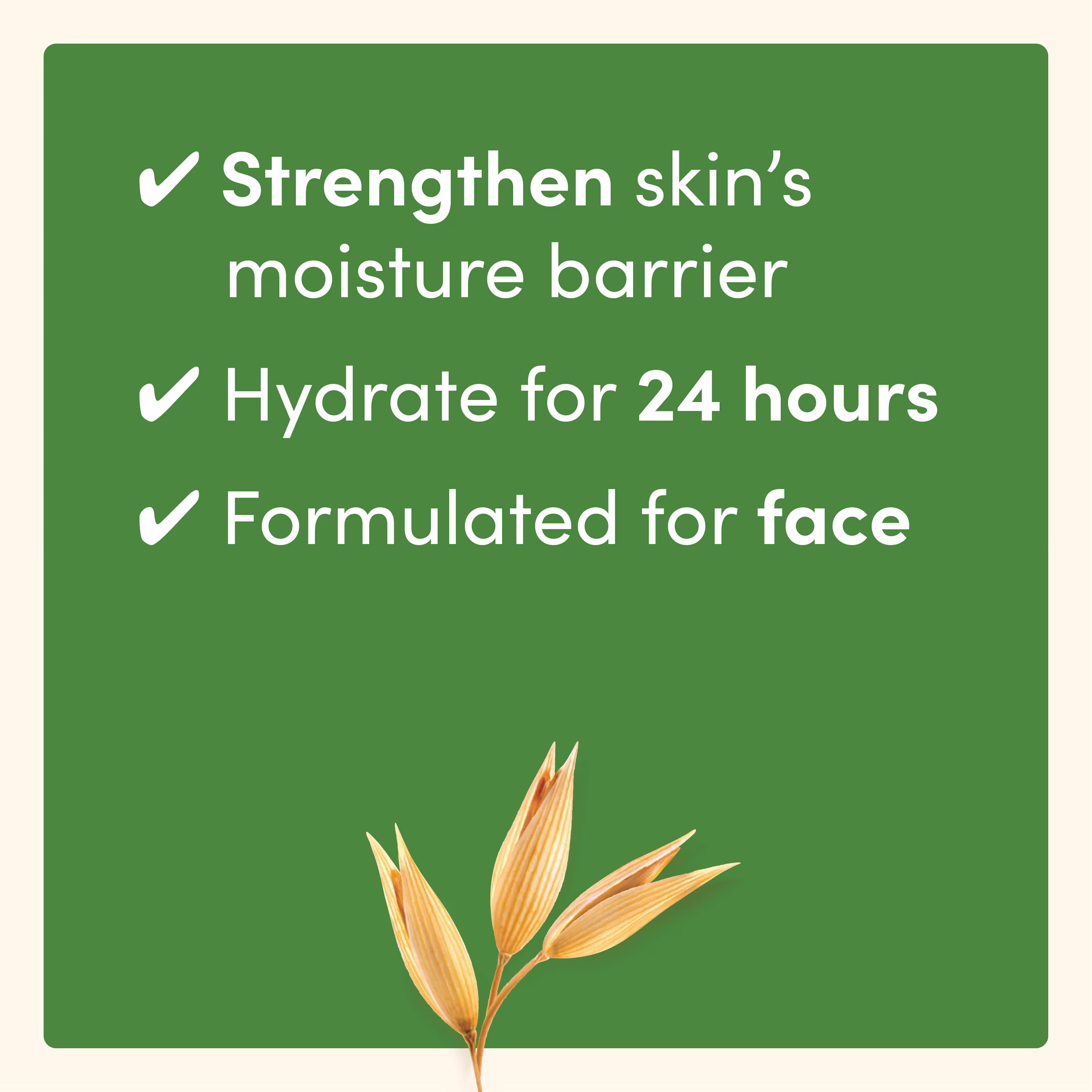 Aveeno® Daily Moisturizing Face Lotion Ultra Lightweight - image 2 Oat branch with Aveeno product claims in the background