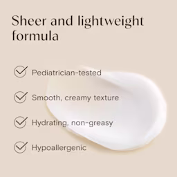 Aveeno® Sheer and lightweight formula, pediatrician tested