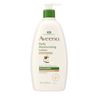 Front pack shot of Aveeno® DM Body Lotion, Cocoa Butter Vanilla Scent, Sensitive Skin Scents 18oz