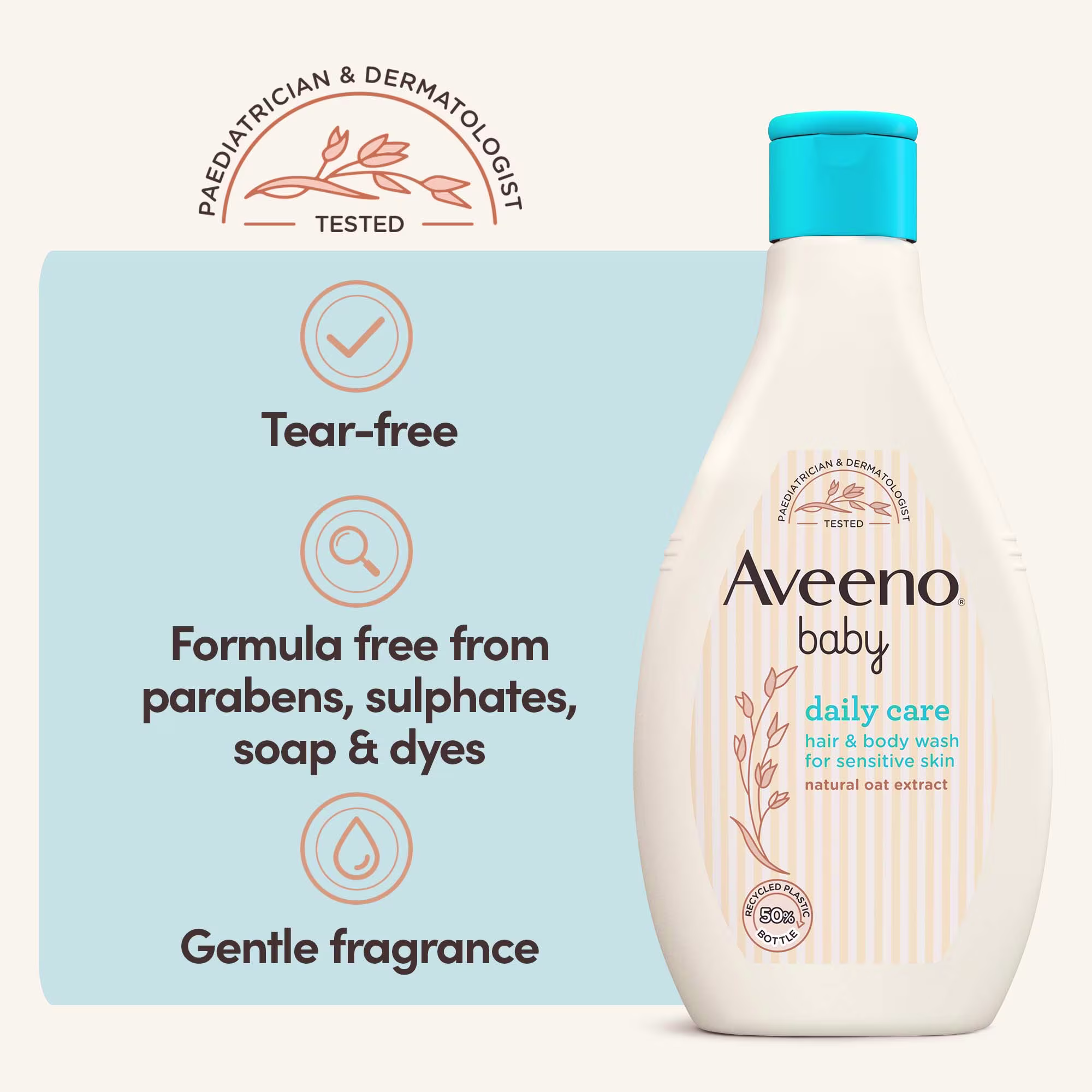 Daily Care Hair and Body Wash, 250ml - Image 5 - Aveeno - en-GB