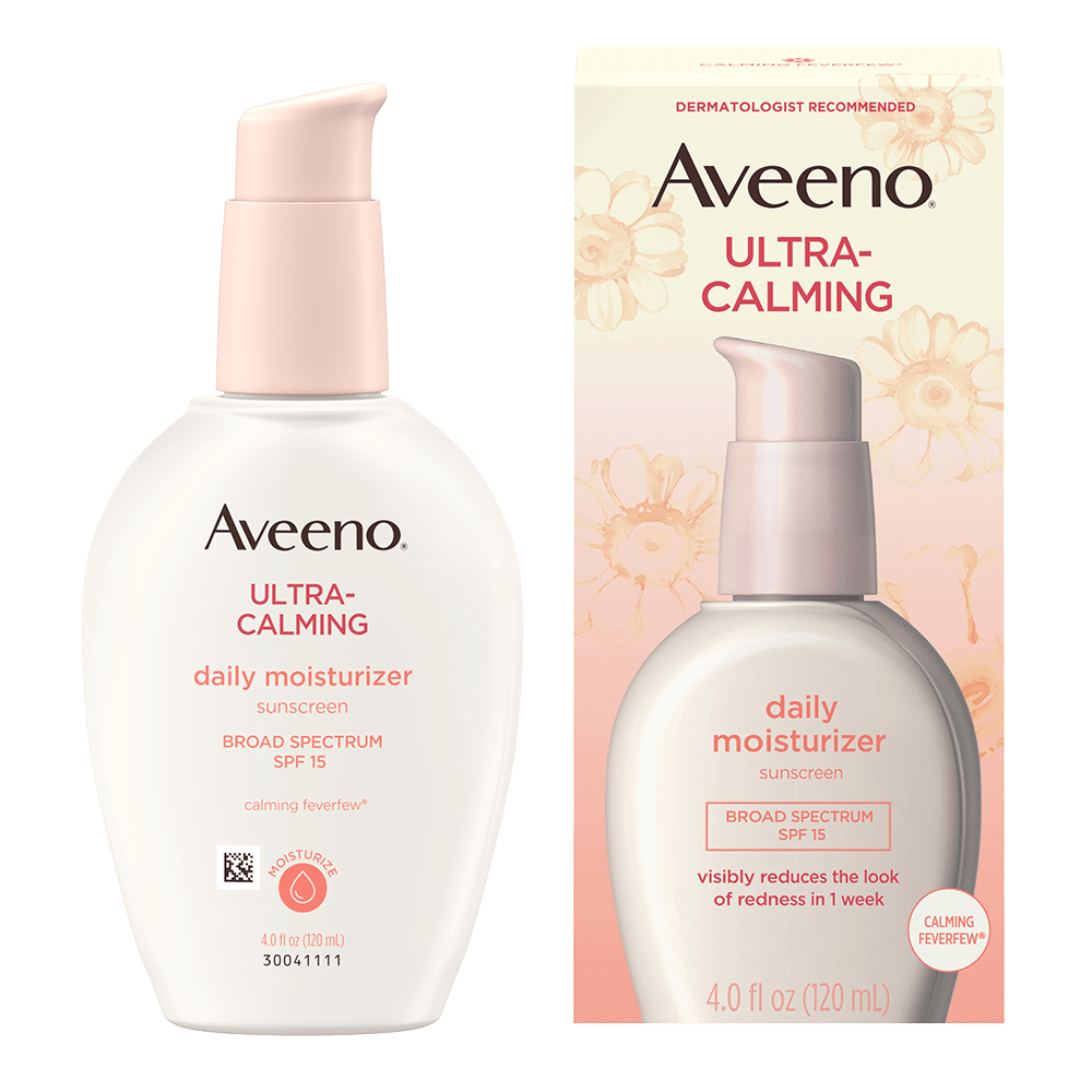 Aveeno Ultra-Calming Daily Face Moisturizer SPF 15, 4 fl oz lotion