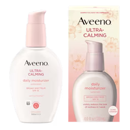 Front Pack shot of Aveeno® Ultra Calming Daily Moisturizer sunscreen broad spectrum SPF15