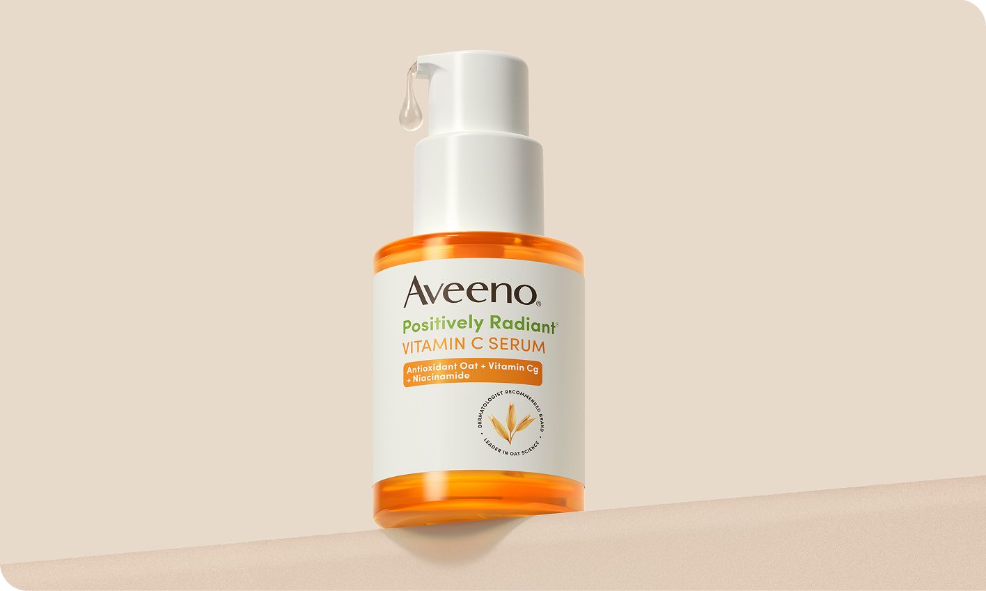 How to get most out of Vitamin C: Bottle Image of Aveeno® Positively Radiant Vitamin C Serum 