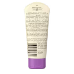 Vue arrière de l’écran solaire minéral FPS 50 pour BÉBÉS AVEENO®, peau sensible, lotion de 88 ml