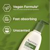 vegan formula, fast absorbing and unscented