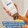 Gently cleanses and soothes, while leaving itchy, dry skin feeling moisturized