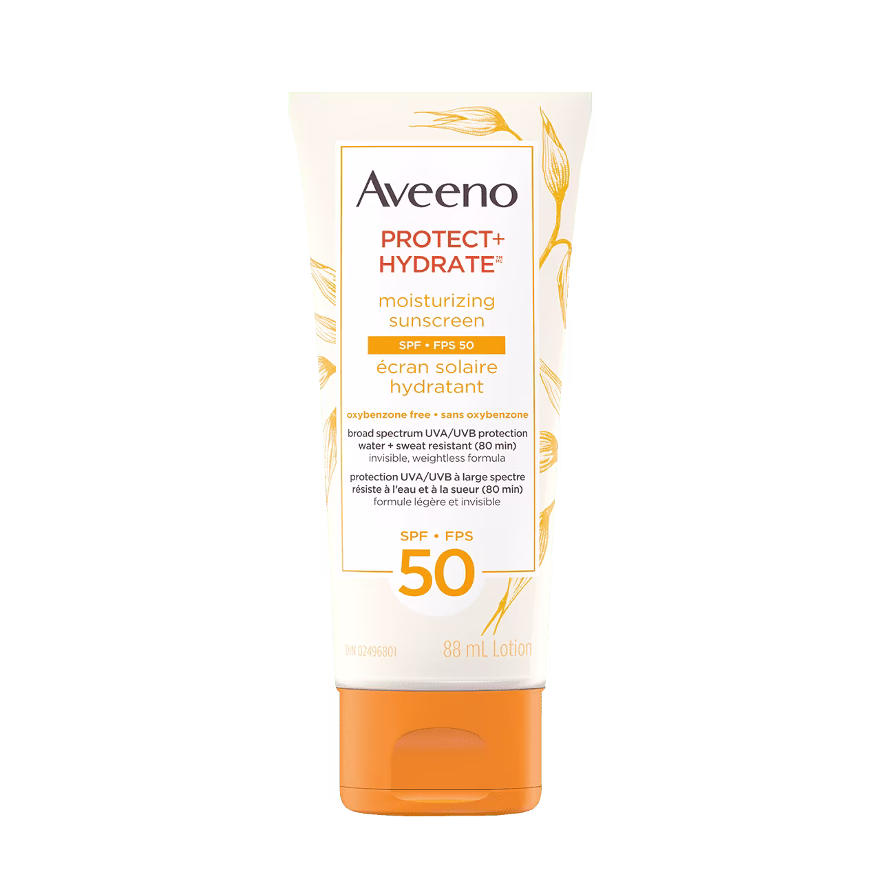 Tube de l’écran solaire AVEENO® PROTECT+HYDRATE avec FPS 50, 88 ml 