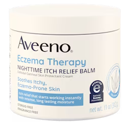 Pack shot of Aveeno® Eczema Therapy Nighttime Itch Relief Balm
