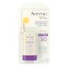 Front pack shot of Aveeno® Baby Continuous Protection® Sensitive Skin Face Stick with Broad Spectrum SPF 50