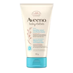AVE NA CA 62600647993 100064799 DailyHealthyStartNewbornBalm 141g 00000 Front shot of AVEENO® Baby Daily Healthy Start Newborn Balm, Squeeze tube, 141g