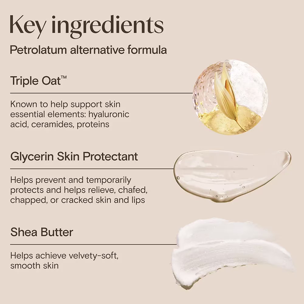 3Skin Relief Ointment-KeyIngredients Key ingredients, petrolatum alternative formula