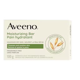 AVEENO® Pain hydratant pour la peau sèche, Sans parfum, 100 g