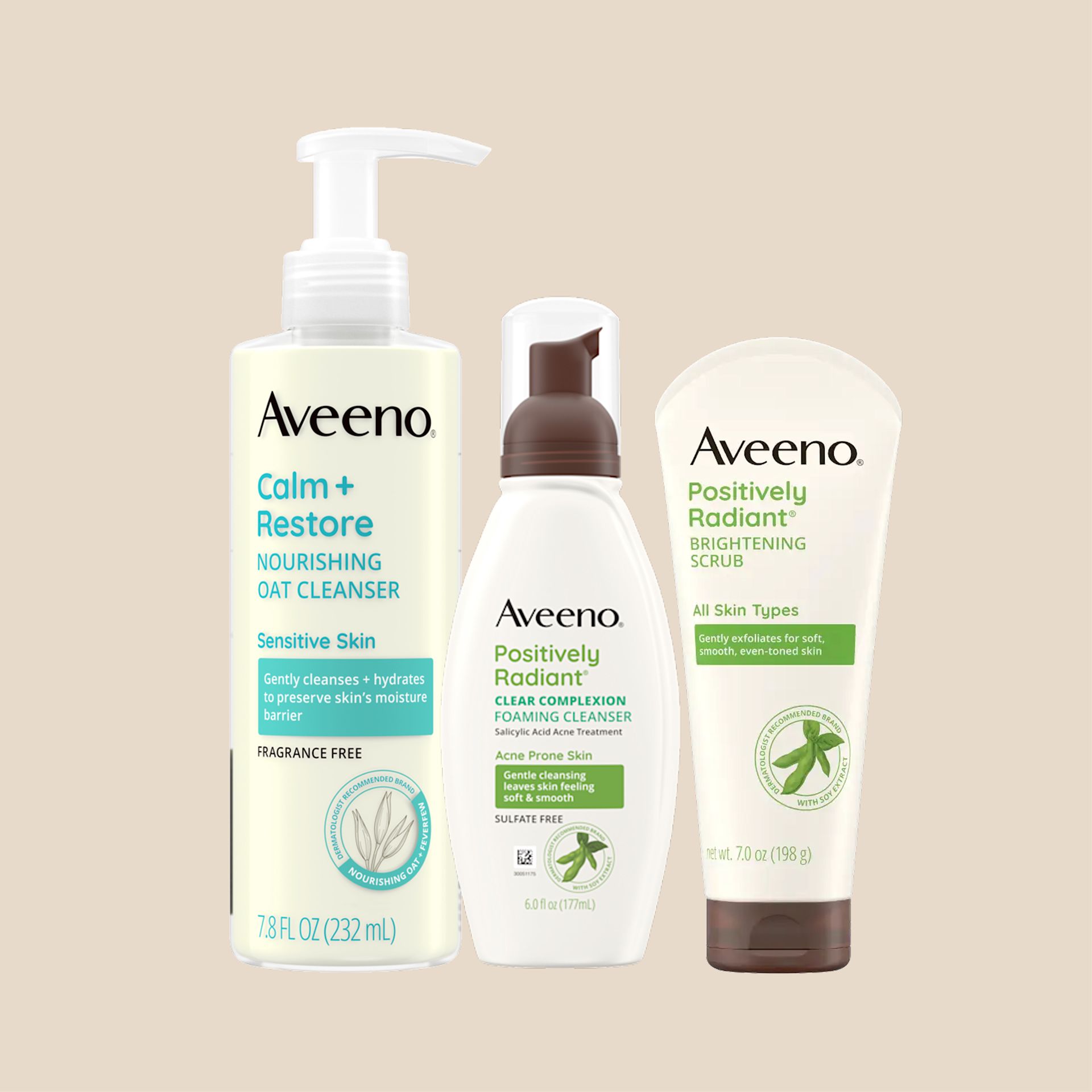 Aveeno® Shop by category - Image card for Facial Cleansers product line