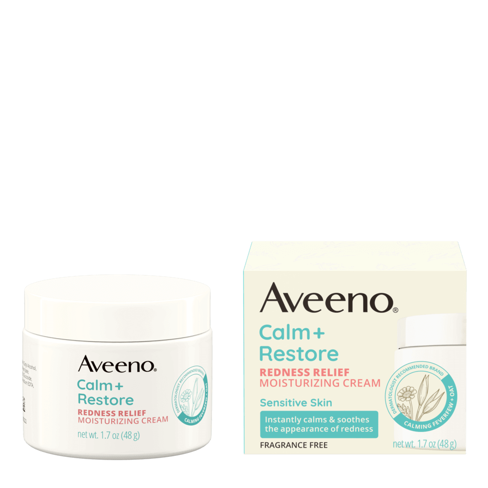 Calm + Restore® Redness Relief Cream for Sensitive Skin | Aveeno®
