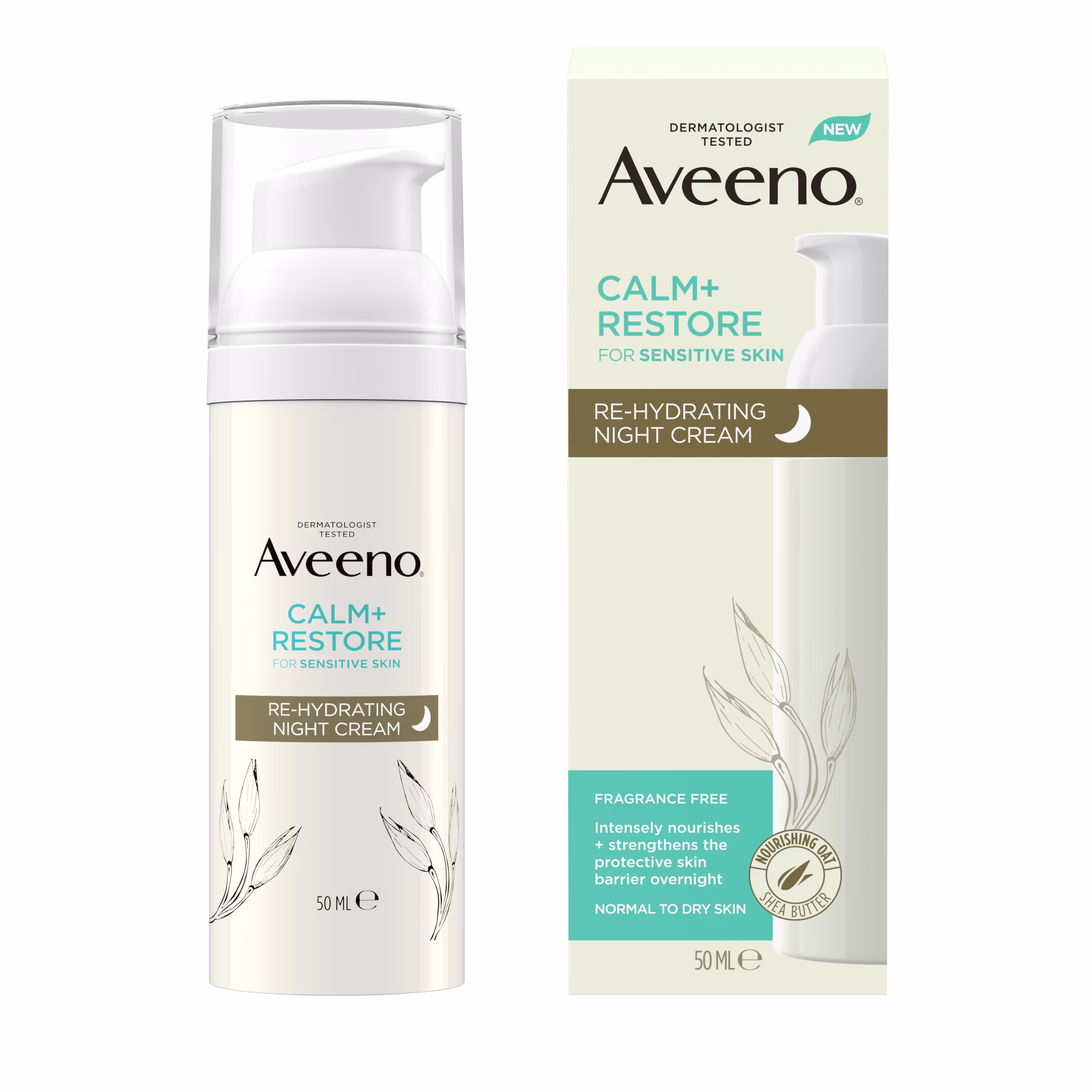 AVEENO® FACE CALM + RESTORE® REHYDRATING NIGHT CREAM