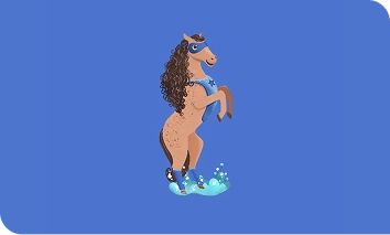 Illustration of Aveeno® Care Crew Member - Romer the Horse