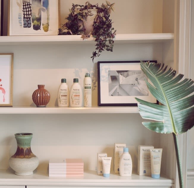 aveeno shelf