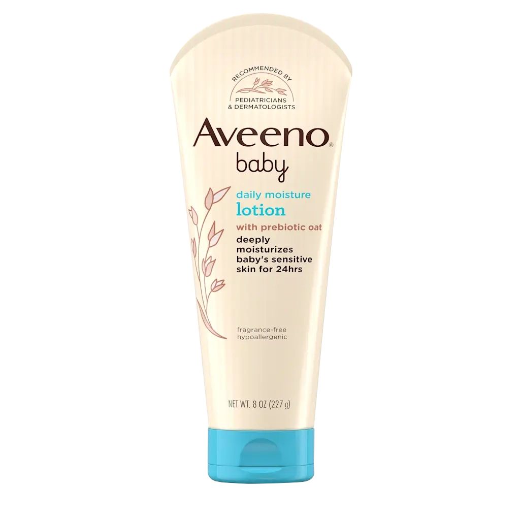Front pack shot of Aveeno® Baby Daily Moisture Lotion 8oz